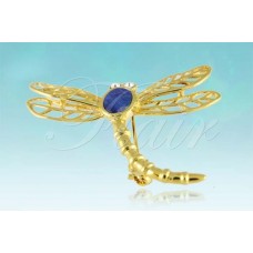 Dragonfly Brooch Gold Plated